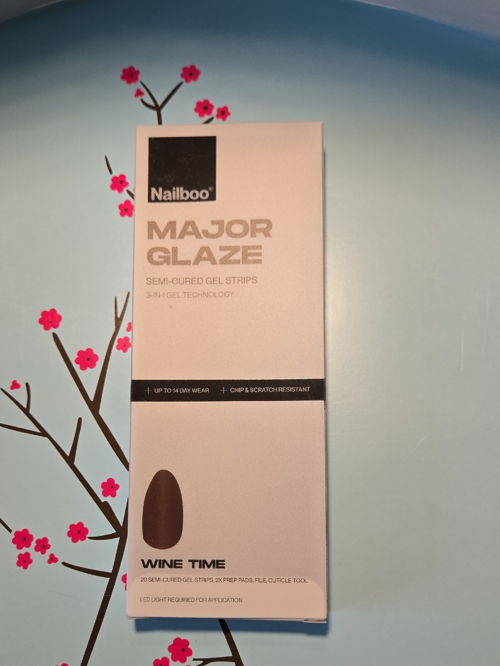 Nailboo Major Glaze Semi-Cured Gel Strips - Wine Time
